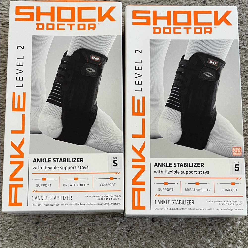 2 - Shock Doctor Black Ankle Stabilizer